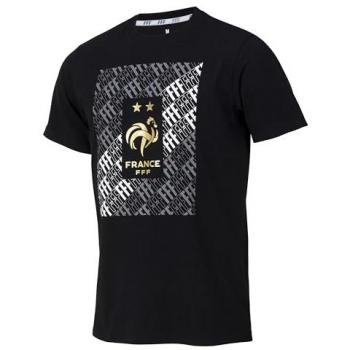 T-Shirt court noir – FFF – Collection officielle – Homme