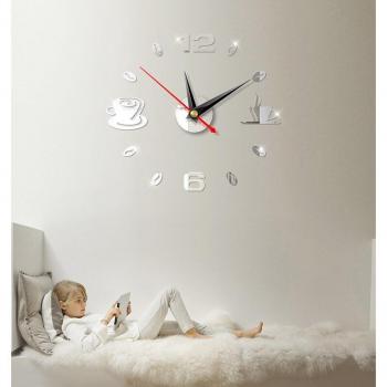 Horloge Murale Miroir 3D | Design Numérique Grand