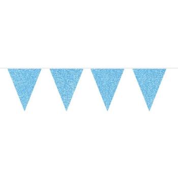 Geburtstagsbanner Glitzer-Hellblau 6m