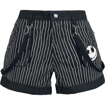 Jack Skellington Women's Black and White Shorts
