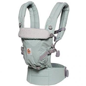 ErgoBaby Neugeborenen‑Trage “Frosted Mint” – 3‑in‑1 Baby-Bauch & Rücken