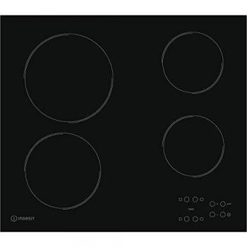 Indesit Encimera Vitrocerámica RI161C 4 Zonas 60cm Biselada