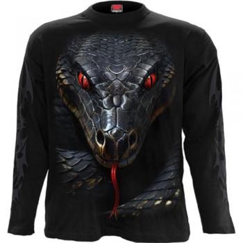 Pull‑Shirt Spiral Basilisk Noir Manches Longues Taille M–XL Homme