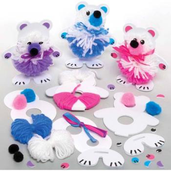 Snow Bear Pom Pom Decoration Kits