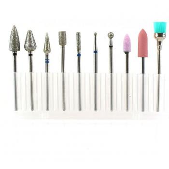 ASWEINA Ensemble Outils de Ponçage Cuticules 10 pcs