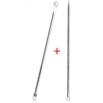2-Piece Stainless Steel Pimple Extractor Set