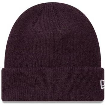Bonnet New Era doux avec logo prune