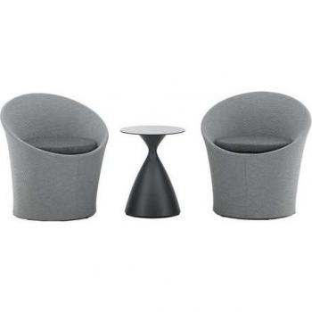 Ensemble Salon Spoga Noir et Gris