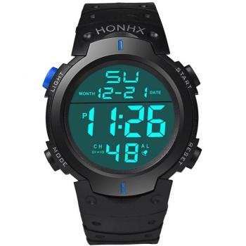 Reloj digital KanLin1986 para hombre con cronómetro y correa de goma impermeable