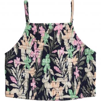 T-shirt Roxy pour filles Put It In A Love Song bleu marine, vert et rose
