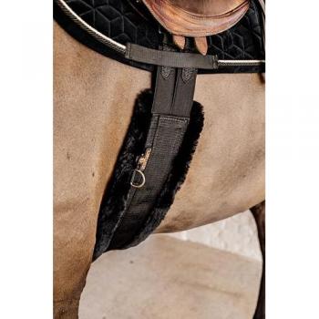 Kentucky Horsewear Sattelgurt mit Kunstfell und Elastik
