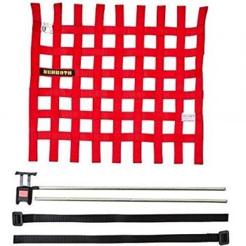 Rete di Protezione per Finestra con Materiali Pilota Rosso