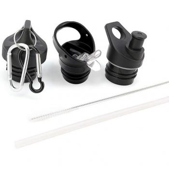 Hydro Flask Standard Mouth Water Bottle Lid Set with Straw and Twist Cap