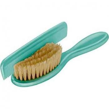 Set di Spazzola e Pettine con Setole Naturali