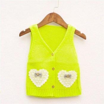 Gilet d'extérieur tricoté pour bébé