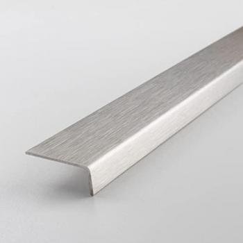 PROVISTON Mini-Winkelprofil 27 x 10 x 2700 mm Edelstahl matt
