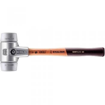 Mazza Mediana TPE Simplex 60mm con impugnatura in legno e custodia di Alluminio – Halder