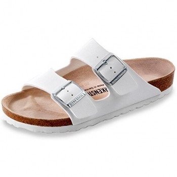 Birkenstock Arizona 051731 Sandali unisex adulto, colore Bianco, taglia 38