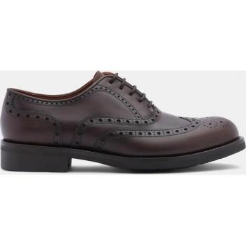 Zapatos de cordones LOTTUSSE para hombre en piel marrón