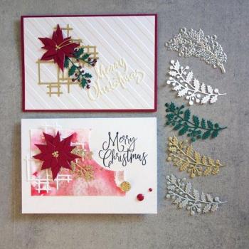 Scrapbook Christmas Tree Leaf Metal Dies