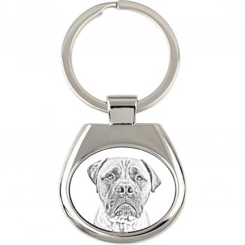 Breloc Bullmastiff en argenté
