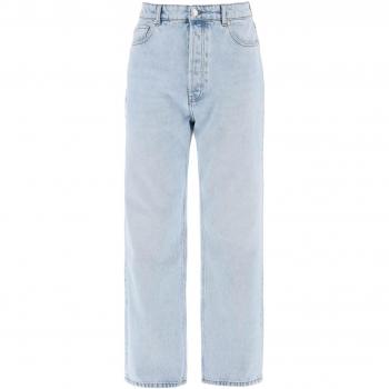 Ami Paris Relaxed Fit Wide Leg Jeans