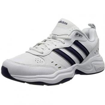 Adidas Strutter Trainers for Men in White/Navy/Grey 9.5