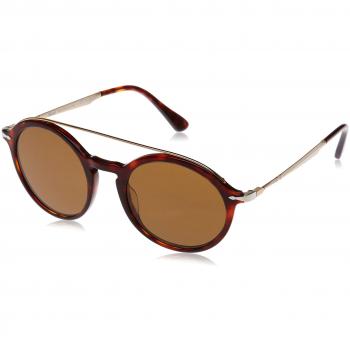 Persol PO3172S Men's Polarized Sunglasses, 51mm, Havana 24/57