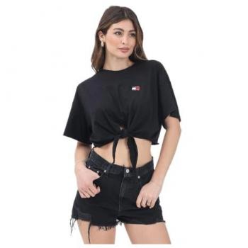 T-shirt Tommy Jeans donna nera – capo base essenziale