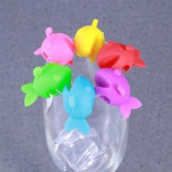Dijes de cristal para reuniones sociales (6 piezas)