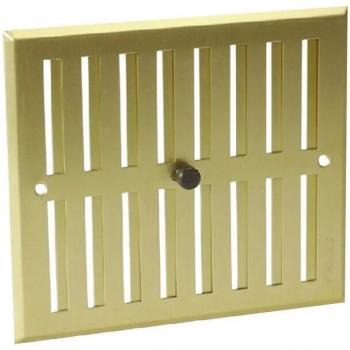 Aluminium „Nicoll“ Gold‑Eloxierung – Rechteck, 17×19 cm, Verschluss