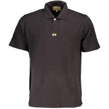 La Martina Herren Poloshirt CCMP05 JS259 Schwarz Regular Fit XXL