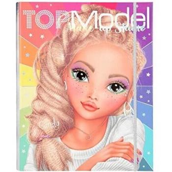 Depesche Carpeta Guía de Maquillaje TOPMODEL con Paleta de Maquillaje y Accesorios