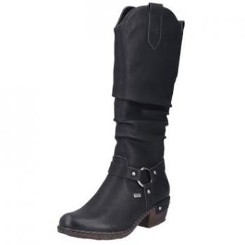 Calzature Stivale Cowboy Nera Rieker