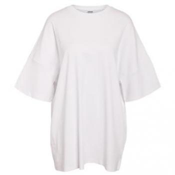 Miniabito Noisy May NMMOCCA 2/4 BOXY TEE DRESS Bianco