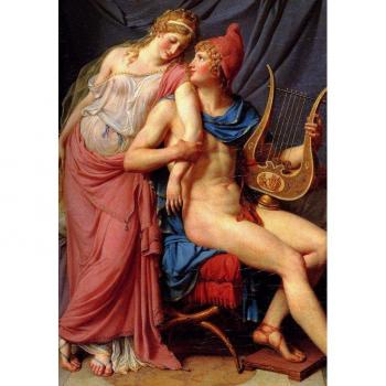Grafikakinder‑Puzzle 12‑Teile – Jacques-Louis David: „Paris & Helena“ (1788) (Grafika‑F‑30920)