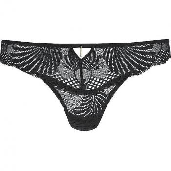 Tanga Noir Aubade Rythme du Désir 50%