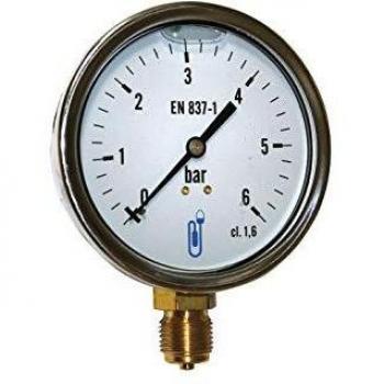 Manomètre 216 diamètre 100mm 0-10 bars avec glycérine boîtier inox