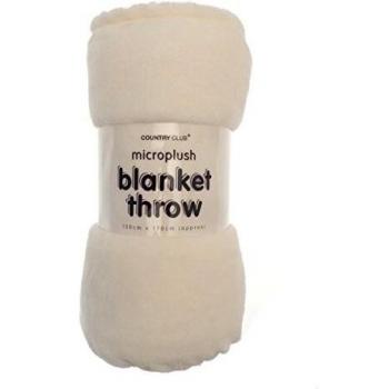 Pom Pom Accent Blanket Natural