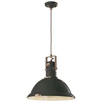 Ferroluce Lampada a Sospensione C1691 Design Industriale Nero