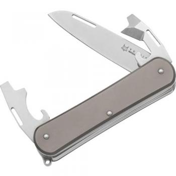 Fox Knives Pliant Fox‑Knives FOX VULPIS Lame Acier Inoxydable M390 Poli Manche Titane Sablé FX