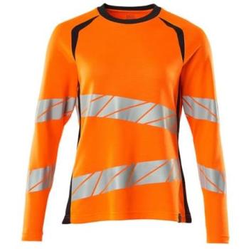 VelocityShield Women’s Orange Hi‑Vis Long Sleeve T‑Shirt