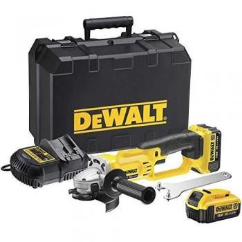 MiniAmoladora XR 18V 125mm +2Baterías 4Ah DeWALT