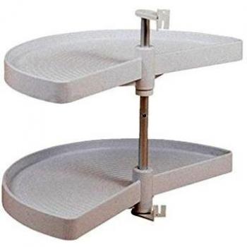 Eckschrank 100 mit Kunststoff-Tablarboden und Drehboden