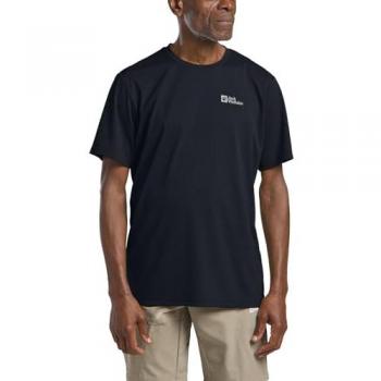 Jack Wolfskin Delgami Black Menswear T‑Shirt Medium