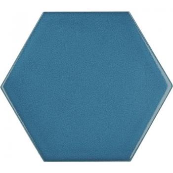Carrelage Mural Faïence Hexagonal Bleu 12,4x10,7 cm