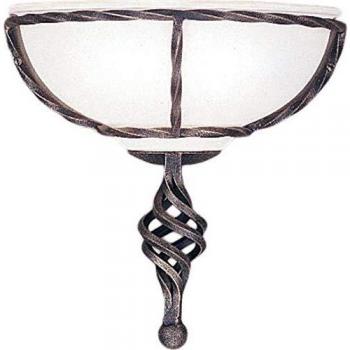 Black and Gold Pembroke 1-Light Wall Uplighter