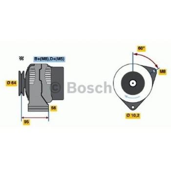 BOSCH Reman Alternator 0986038730