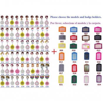 10pcs Nurse Doctor Retractable Cartoon Animal Badge Reel Holders