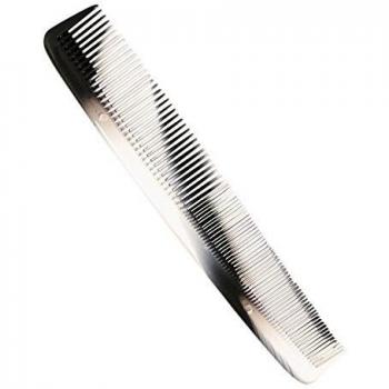 TITANIA Herrenfrisuren Kamm, schwarz/weiß Marmor, 17.5 cm, 1er Pack